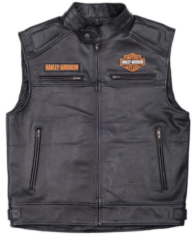 Harley Davidson Men Leather Vest