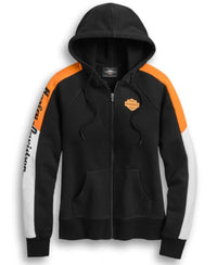Harley-Davidson® Women's Colorblock Zip-Front Hoodie