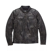 Harley Davidson Men's Dauntless Convertible Leather Jacket, Distressed