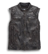 Harley Davidson Men's Dauntless Convertible Leather Jacket, Distressed