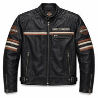 Harley Davidson Distressed Leather Coat