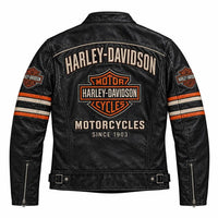 Harley Davidson Distressed Leather Coat