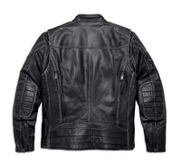 Men's Tifton Distressed Leather Jacket, Black