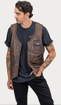 Harley Davidson Men's Bremen Leather Vest