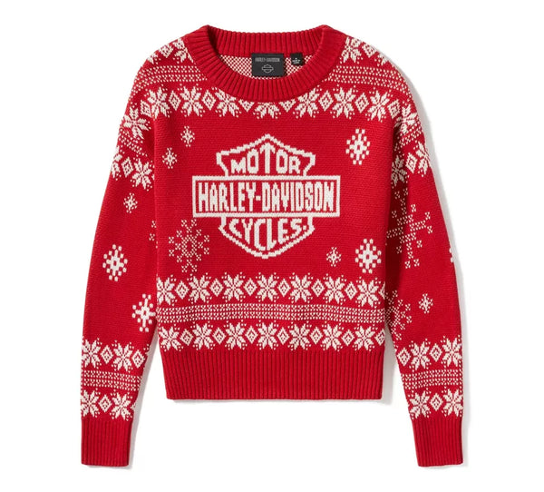 Harley-Davidson Women's Harley Holiday Sweater - Chili Pepper
