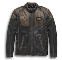 Men's H-D Triple Vent System Trostel Leather Jacket