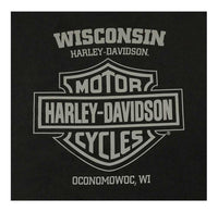 Harley-Davidson® Men's Crest Poly-Blend Crew-Neck Pullover Fleece Sweatshirt