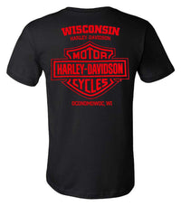 Harley-Davidson® Men's Immortal Label Short Sleeve Cotton T-Shirt, Black