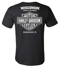 Harley-Davidson Men's Eagle Struck Short Sleeve Cotton T-Shirt, Black