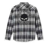 Men's Willie G™ Skull Plaid Long Sleeve Shirt
