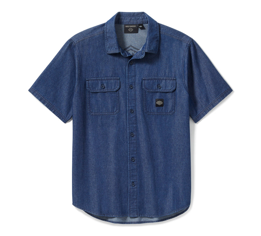 Men's Bar & Shield Chambray Shirt