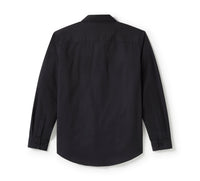 Men's Bar & Shield Solid Long Sleeve Shirt - Harley Black