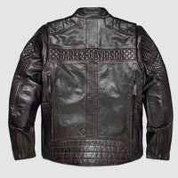 Men's Triple Vent System Ironstone Leather Jacket