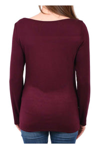 Harley-Davidson® Women's Rocking Willie Embellished Long Sleeve Scoop Neck Top