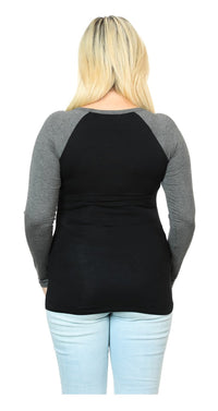 Harley-Davidson Women's Unleash The Beast Crew Neck Long Sleeve Tee Shirt, Blk