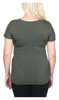 Harley-Davidson® Women's Embellished Skull Cutout Round Neck Short Sleeve Tee