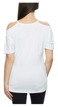 Harley-Davidson® Women's Embellished Willie G Cold Shoulder Scoop Neck Tee