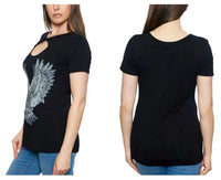 Harley-Davidson® Women's Embellished Verts Eagle Crew-Neck Short Sleeve Tee