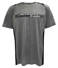 Harley-Davidson® Men's Screamin' Eagle Lines Colorblocked Polyester Tee, Gray
