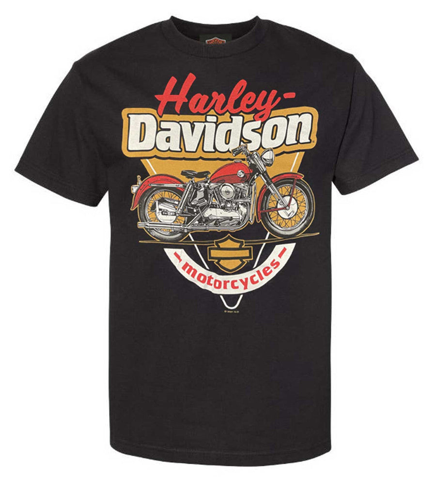 Harley-Davidson® Men's MC Sigil II Printed Graphic Cotton Tee Shirt, Black