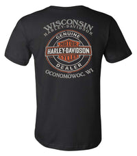 Harley-Davidson® Men's MC Sigil II Printed Graphic Cotton Tee Shirt, Black