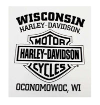 Harley-Davidson® Men's Shirt, Heritage H-D Script Long Sleeve, White 30296634