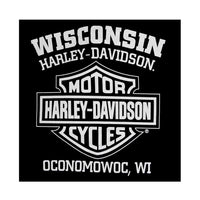 Harley-Davidson® Men's Shirt, Heritage H-D Script Long Sleeve, Black 30296633